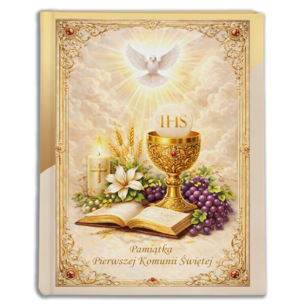 album na zdjęcia, kieszeniowy, pamiątka pierwszej komunii Świętej