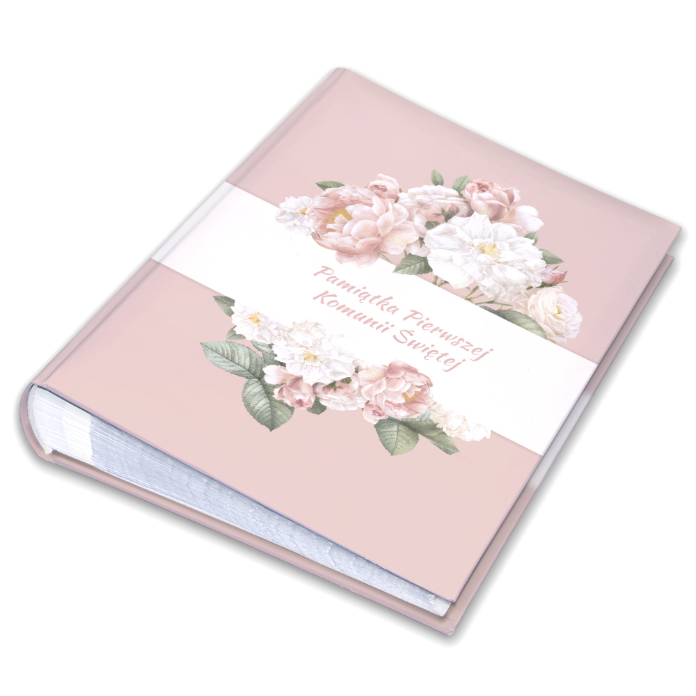 album na zdjęcia kieszeniowy, komunia Święta, na fotografie, dla dziewczynki