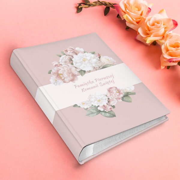 album na zdjęcia kieszeniowy, komunia Święta, na fotografie, dla dziewczynki